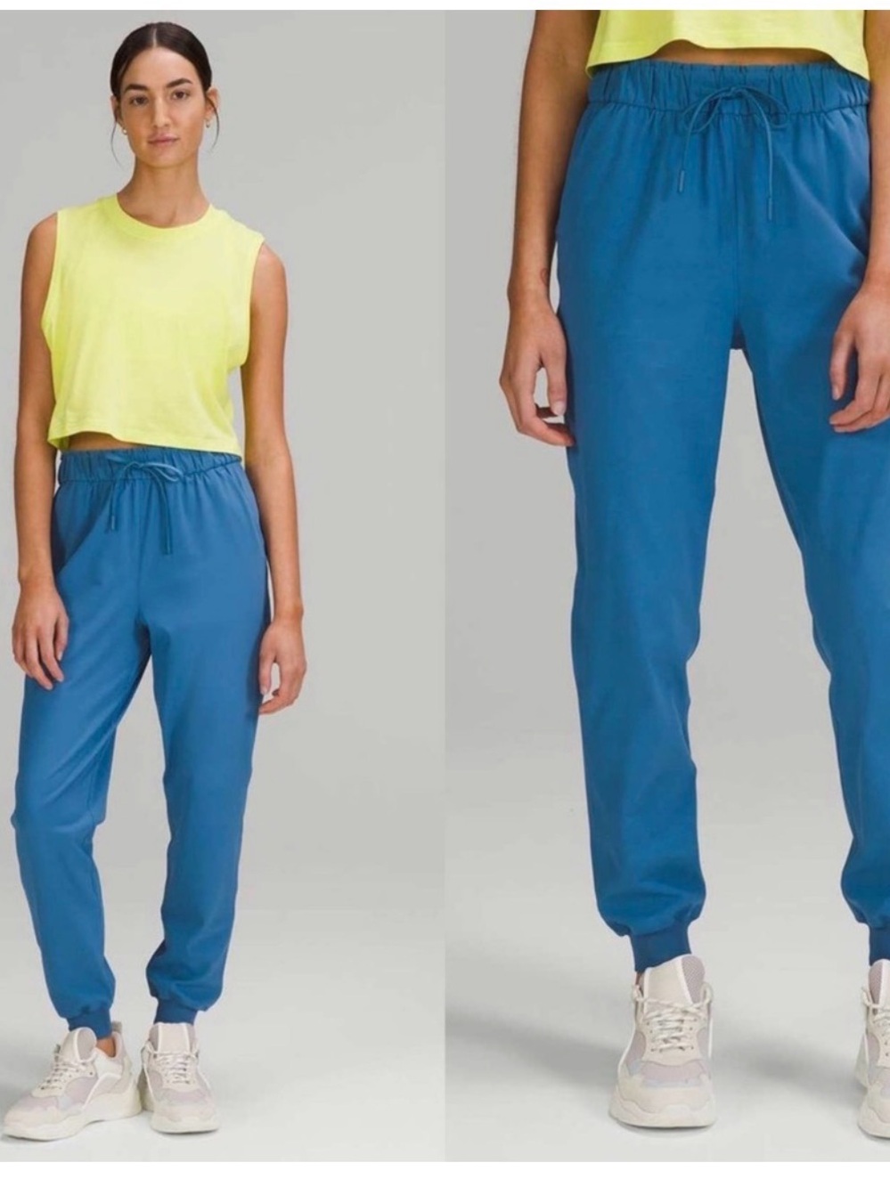 Lululemon Stretch High-Rise Jogger Blue Soft Denim women tech utility stretch 4